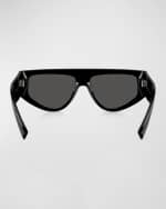 Image 3 of 4: Dolce&Gabbana Men's dg4661 Acetate Rectangle Sunglasses