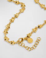 Image 3 of 5: Buddha Mama 18k Yellow Gold Pink Tourmaline Star Necklace