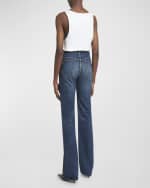 Image 3 of 6: Saint Laurent Neo Clyde High-Rise Straight-Leg Jeans