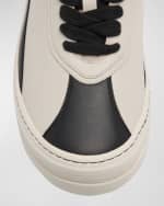 Image 4 of 6: Lanvin x Future Men's Lanvin Cash Leather Low-Top Sneakers
