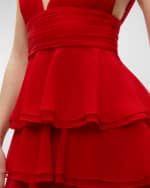 Image 5 of 5: Alice + Olivia Holly Ruffle Mini Dress