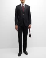 Image 2 of 6: Stefano Ricci Men's Classic Solid Wool Suit