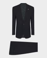 Image 1 of 6: Stefano Ricci Men's Classic Solid Wool Suit