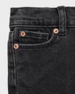 Image 6 of 6: DL1961 Girl's Lucy Cutoff Denim Shorts, Size 7-16