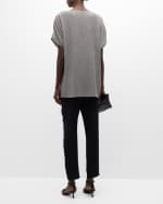 Image 4 of 6: Eileen Fisher Crinkled Dolman-Sleeve Tunic