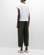 Image 4 of 6: Eileen Fisher Crewneck Organic Cotton French Terry Top