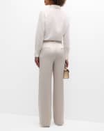 Image 3 of 6: Marella Vetta High-Rise Straight-Leg Pants