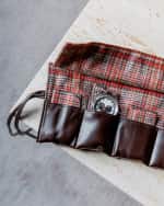Image 4 of 4: WOLF x WM Brown 6-Piece Watch Roll Out