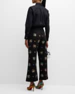 Image 4 of 6: Libertine Atlas Mountains Embellished Wide-Leg Ankle Pants
