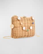 Image 3 of 3: Judith Leiber Couture Embellished Basket Clutch Bag