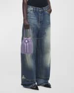 Image 3 of 5: Marc Jacobs The Rhinestone Mini Bucket Bag