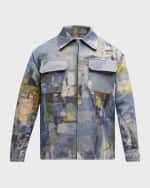 Image 2 of 6: TEDDY VONRANSON Men's Zip-Front Overshirt