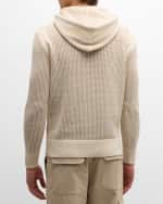 Image 3 of 6: TEDDY VONRANSON Men's Openwork Hoodie