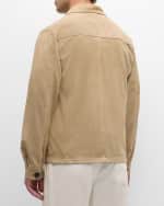 Image 5 of 6: TEDDY VONRANSON Men's Suede Chore Coat