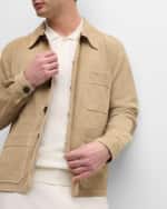 Image 4 of 6: TEDDY VONRANSON Men's Suede Chore Coat