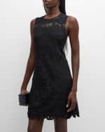 Image 5 of 6: Kobi Halperin Finley Sleeveless Floral Lace Dress