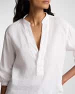 Image 5 of 5: Polo Ralph Lauren Blouson-Sleeve Linen Blouse