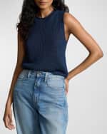 Image 4 of 5: Polo Ralph Lauren Linen-Cotton Sleeveless Sweater Tank