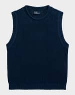 Image 1 of 5: Polo Ralph Lauren Linen-Cotton Sleeveless Sweater Tank