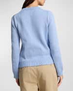 Image 3 of 5: Polo Ralph Lauren Flag Cotton Crewneck Sweater