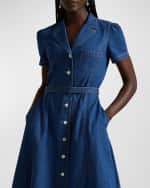 Image 3 of 4: Polo Ralph Lauren Buttoned Denim Midi Dress