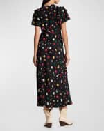 Image 3 of 5: Polo Ralph Lauren Floral Silk Crepe Dress