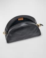 Image 5 of 5: Il Bisonte Classic Zip Leather Crossbody Bag