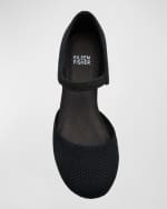 Image 5 of 5: Eileen Fisher Ammi Stretch Mary Jane Ballerina Pumps