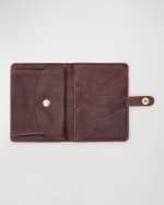 Image 2 of 2: Il Bisonte Medium Flap Leather Wallet