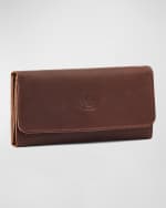 Image 3 of 5: Il Bisonte Trifold Leather Continental Wallet