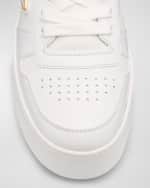 Image 4 of 6: Prada Downtown Leather Low-Top Sneakers