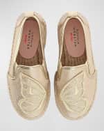 Image 2 of 3: Sophia Webster Girl's Butterfly Espadrille Flats, Toddler/Kids