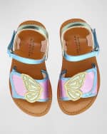 Image 2 of 3: Sophia Webster Girl's Leather Butterfly Sandals, Baby/Toddler/Kids
