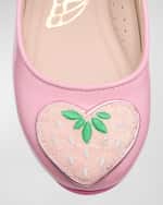 Image 3 of 5: Sophia Webster Girl's Amora Ballerina Flats, Baby/Toddlers