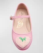 Image 5 of 5: Sophia Webster Girl's Amora Ballerina Flats, Baby/Toddlers