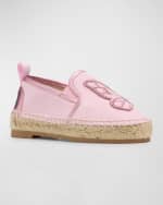 Image 4 of 5: Sophia Webster Girl's Butterfly Espadrille Flats, Toddler/Kids