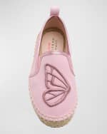 Image 5 of 5: Sophia Webster Girl's Butterfly Espadrille Flats, Toddler/Kids