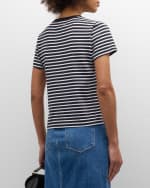 Image 5 of 6: La Ligne Striped Molly Tee