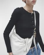 Image 2 of 6: Rag & Bone Spire Calf Leather Hobo Bag