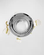 Image 3 of 5: Michael Aram Butterfly Ginkgo White & Gold Small Bowl