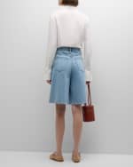 Image 3 of 6: Derek Lam 10 Crosby Dana Wide-Leg Shorts