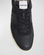 Image 4 of 6: TOM FORD Men's Radcliffe Leather and Suede Sneakers