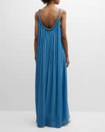 Image 4 of 6: Chloe x High Summer Cotton Silk Maxi Tank Dress
