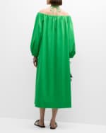 Image 3 of 6: SIMONMILLER Oleander Cotton Poplin Halter Maxi Dress