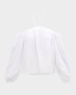 Image 1 of 6: SIMONMILLER Oleander Poplin Off-Shoulder Halter Top