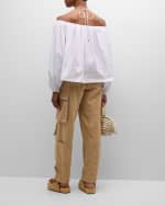 Image 3 of 6: SIMONMILLER Campo Snap-Cuff Cotton Twill Cargo Pants