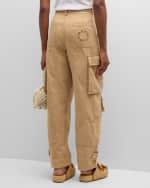 Image 4 of 6: SIMONMILLER Campo Snap-Cuff Cotton Twill Cargo Pants