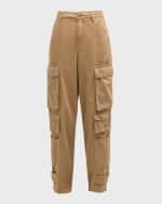 Image 1 of 6: SIMONMILLER Campo Snap-Cuff Cotton Twill Cargo Pants