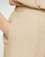 Image 4 of 4: Joseph Mawn High-Rise Wide-Leg Jacquard Pants