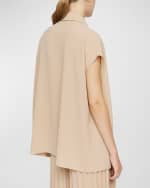 Image 4 of 5: Joseph Antin Pleated Dolman-Sleeve Blouse